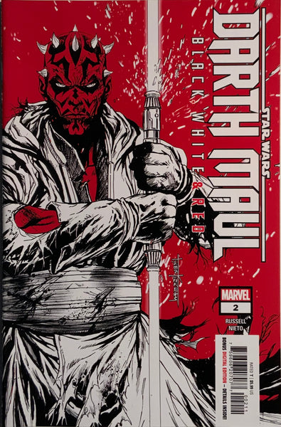 STAR WARS : DARTH MAUL BLACK WHITE & RED # 2