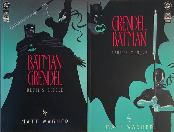 BATMAN / GRENDEL DEVIL’S RIDDLE & DEVIL’S MASQUE PAIR