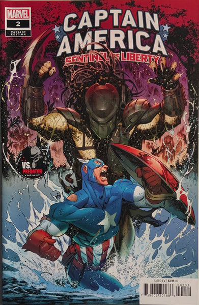 CAPTAIN AMERICA SENTINEL OF LIBERTY (2022-2023) # 2 VS PREDATOR VARIANT COVER