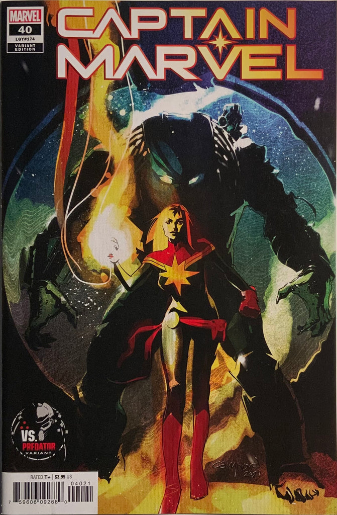 CAPTAIN MARVEL (2019) #40 VS PREDATOR VARIANT COVER