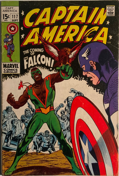 CAPTAIN AMERICA (1968-1996) # 117 FIRST APPEARANCE AND ORIGIN OF THE FALCON, SAM WILSON