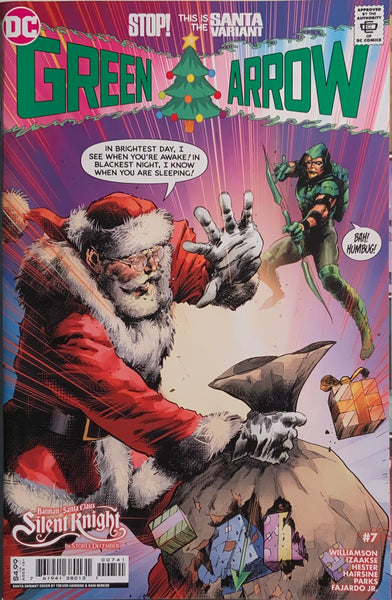 GREEN ARROW (2023) # 7 HAIRSINE SANTA VARIANT COVER