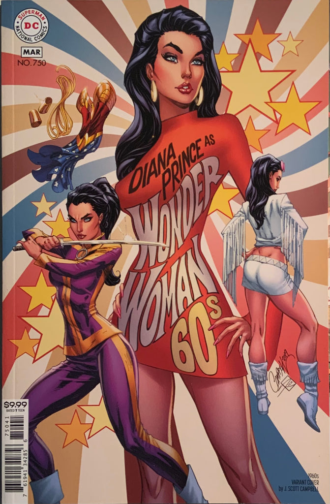 WONDER WOMAN #750 CAMPBELL 1960’S VARIANT COVER