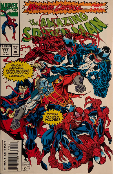 MAXIMUM CARNAGE SET OF PARTS # 1 - 14