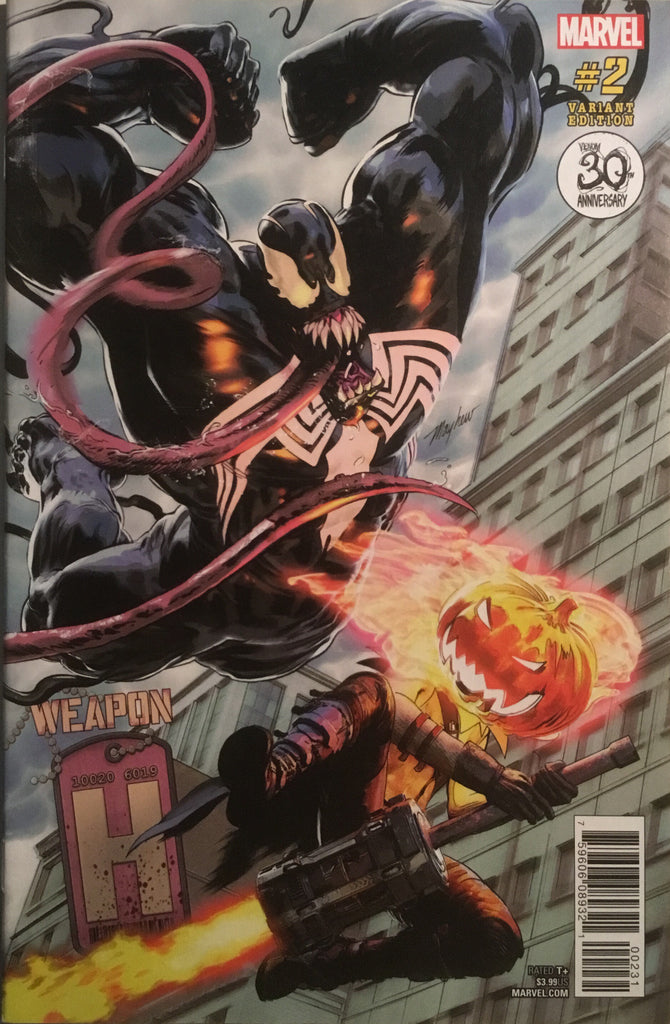 WEAPON H # 2 VENOM 30TH ANNIVERSARY VARIANT COVER