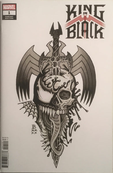 KING IN BLACK # 1 BEDERMAN TATTOO VARIANT COVER