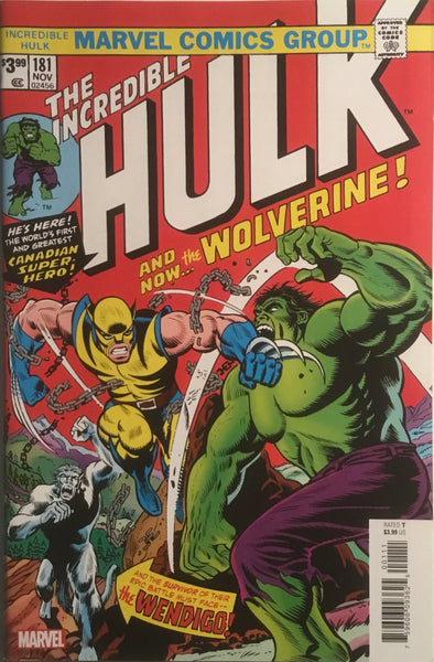 INCREDIBLE HULK #181 FACSIMILE EDITION