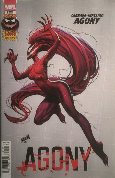 EXTREME CARNAGE AGONY # 1 NAKAYAMA 1:10 VARIANT COVER