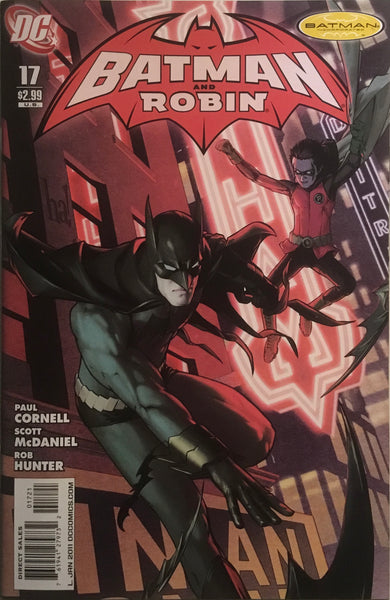 BATMAN AND ROBIN (2009-2011) #17 HA 1:10 VARIANT COVER