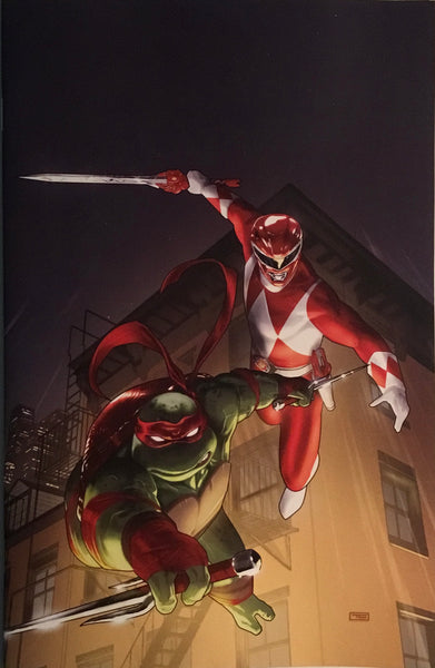 MIGHTY MORPHIN POWER RANGERS / TMNT II # 1 ONE PER STORE VARIANT COVER
