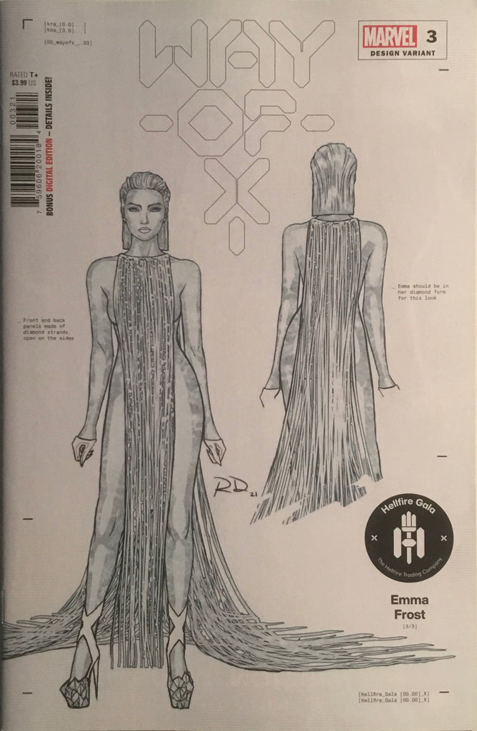 WAY OF X # 3 DAUTERMAN EMMA FROST 1:50 DESIGN VARIANT COVER