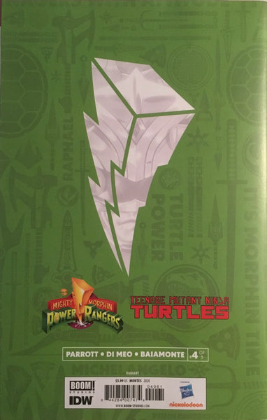 MIGHTY MORPHIN POWER RANGERS / TMNT # 4 MONTES 1:25 VARIANT COVER