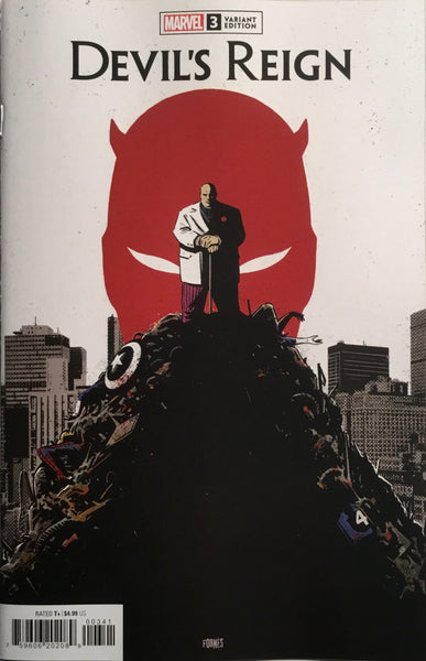 DEVIL’S REIGN # 3 FORNES 1:25 VARIANT COVER