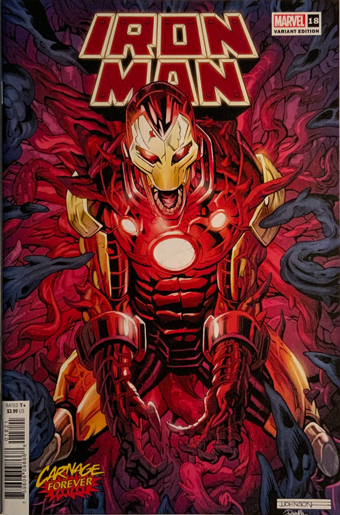 IRON MAN (2020) #18 CARNAGE FOREVER VARIANT COVER