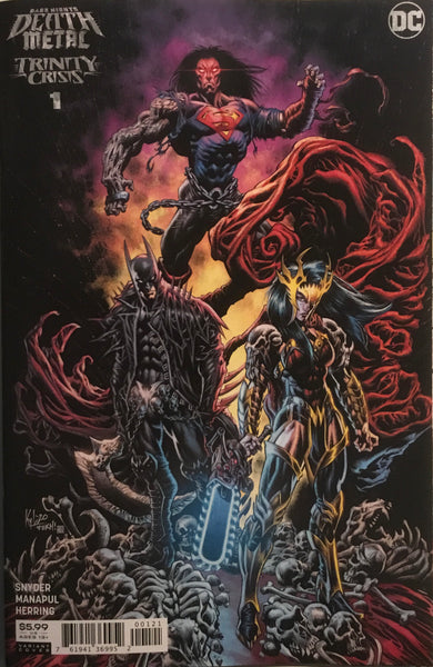 DARK NIGHTS DEATH METAL TRINITY CRISIS #1 HOTZ 1:25 VARIANT COVER