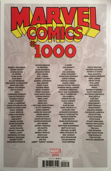 MARVEL COMICS # 1000 PEREZ HIDDEN GEM 1:100 VARIANT COVER