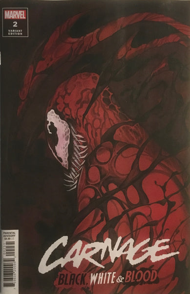 CARNAGE : BLACK WHITE AND BLOOD # 2 MOMOKO 1:25 VARIANT COVER