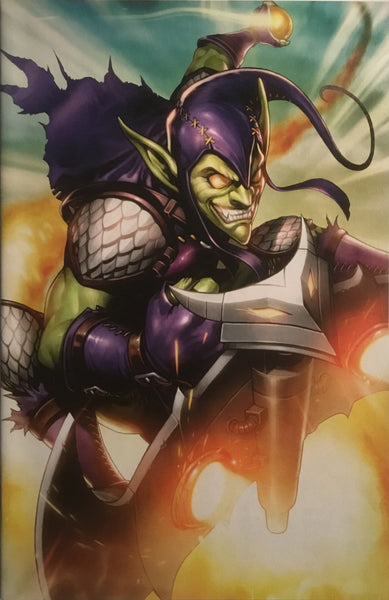 AMAZING SPIDER-MAN (2018-2022) # 8 GREEN GOBLIN BATTLE LINES VARIANT COVER