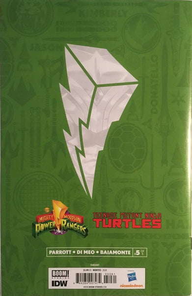MIGHTY MORPHIN POWER RANGERS / TMNT # 5 MONTES 1:25 VARIANT COVER