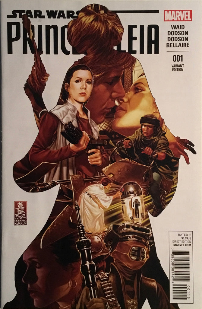 STAR WARS PRINCESS LEIA # 1 BROOKS 1:50 VARIANT COVER