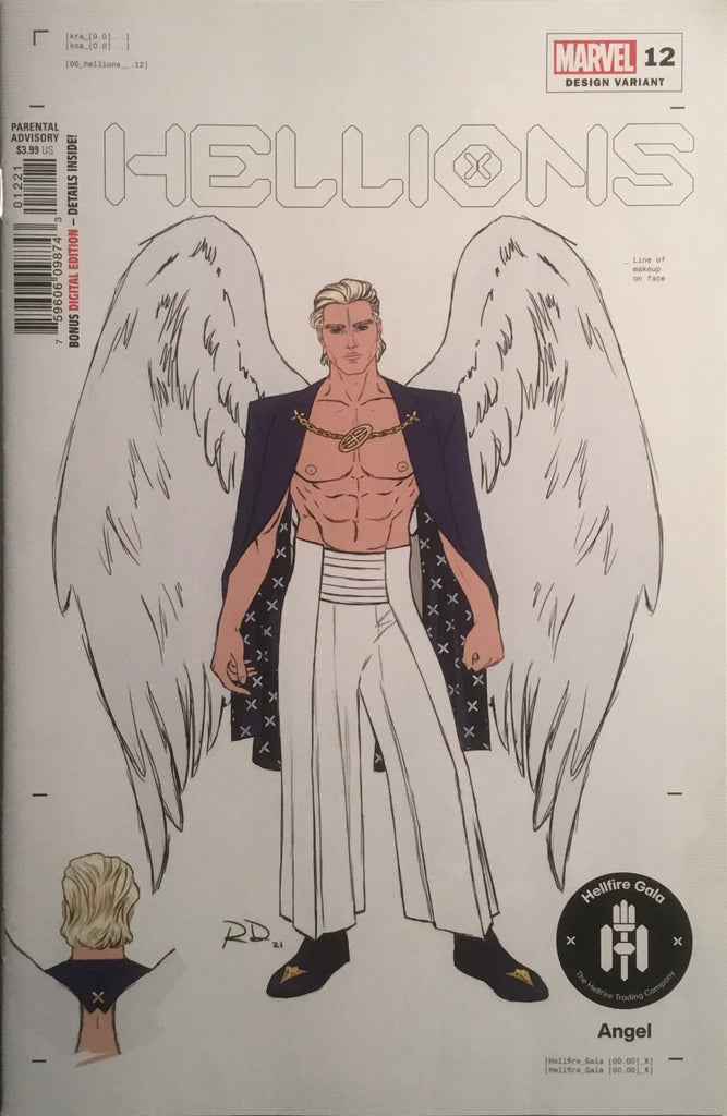 HELLIONS # 12 DAUTERMAN 1:50 ANGEL DESIGN VARIANT COVER