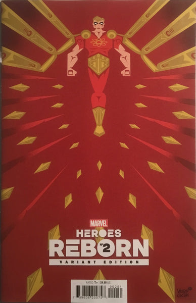 HEROES REBORN # 2 VEREGGE 1:50 VARIANT COVER