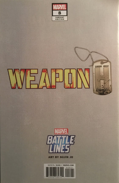 WEAPON H # 8 MAN-THING BATTLE LINES VARIANT COVER