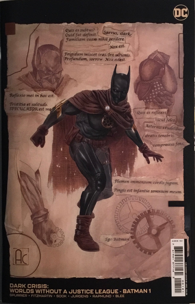 DARK CRISIS : WORLDS WITHOUT A JUSTICE LEAGUE - BATMAN # 1 COLON 1:25 VARIANT COVER