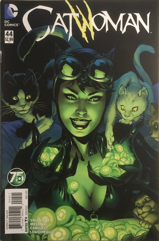 CATWOMAN (NEW 52) #44 GREEN LANTERN 75TH ANNIVERSARY VARIANT COVER