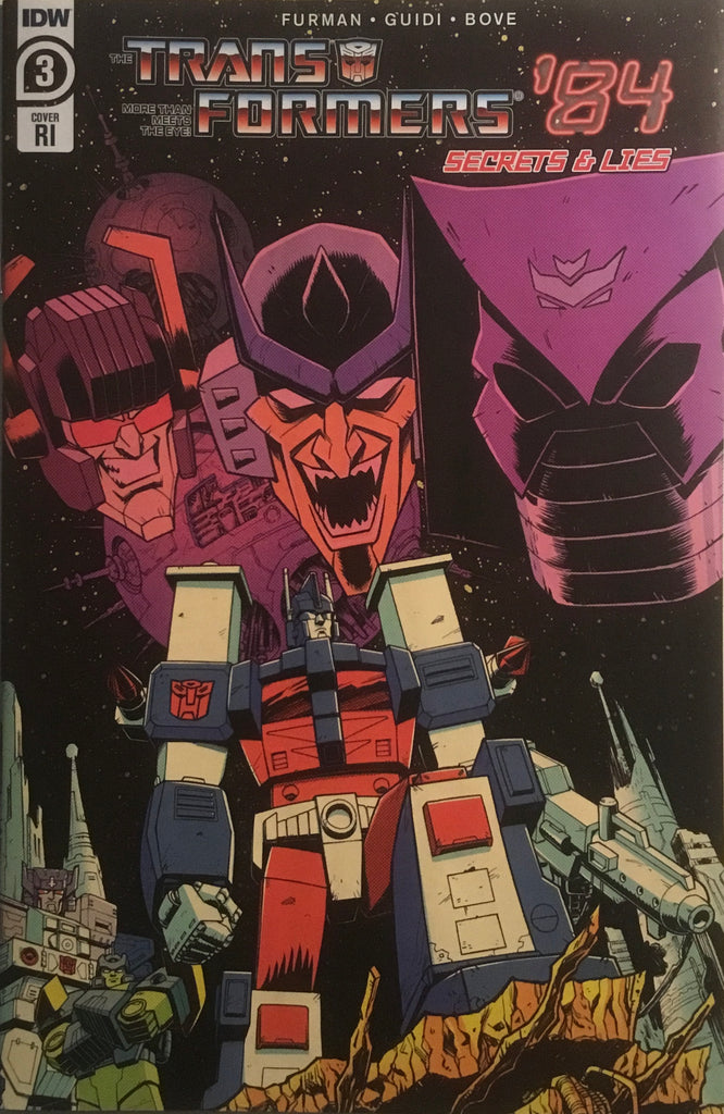 TRANSFORMERS ‘84 SECRETS & LIES #3 ROCHE RETAILER INCENTIVE COVER