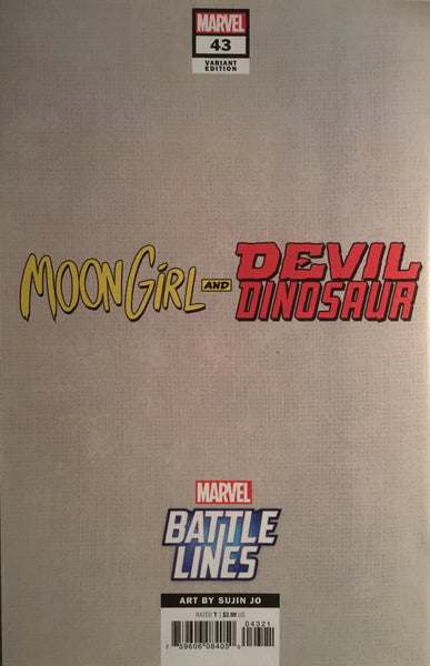 MOON GIRL AND DEVIL DINOSAUR #43 BATTLE LINES VARIANT COVER