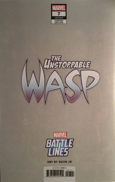 UNSTOPPABLE WASP # 7 BATTLE LINES VARIANT COVER