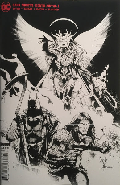DARK NIGHTS DEATH METAL #1 CAPULLO BLACK & WHITE VARIANT COVER