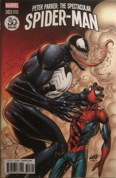 PETER PARKER THE SPECTACULAR SPIDER-MAN (2017-) # 303 VENOM 30TH ANNIVERSARY VARIANT COVER
