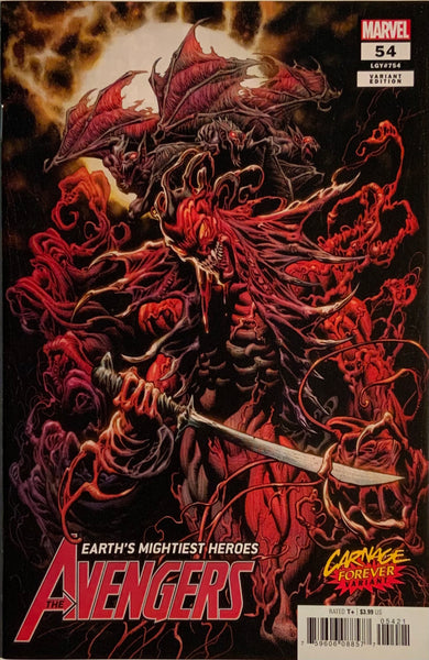 AVENGERS (2018) #54 CARNAGE FOREVER VARIANT COVER