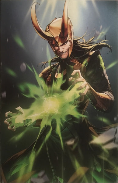 AVENGERS (2018) # 9 LOKI BATTLE LINES VARIANT COVER