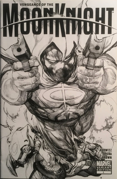 VENGEANCE OF THE MOON KNIGHT # 1 YU SKETCH VARIANT COVER