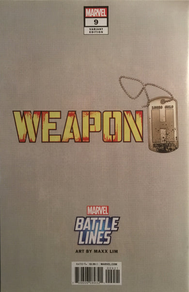 WEAPON H # 9 RED HULK BATTLE LINES VARIANT COVER