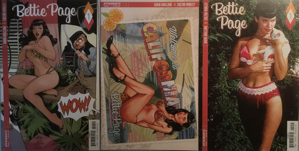 BETTIE PAGE # 1 SET OF 6 VARIANT COVERS