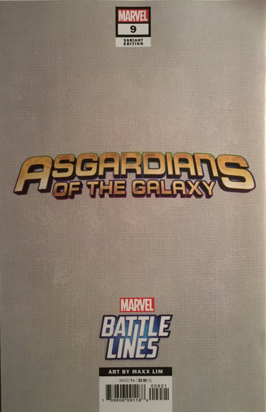 ASGARDIANS OF THE GALAXY # 9 HELA BATTLE LINES VARIANT COVER