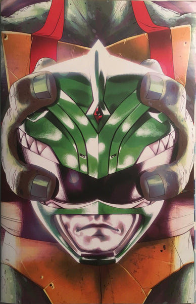 MIGHTY MORPHIN POWER RANGERS / TMNT # 3 MONTES 1:25 VARIANT COVER