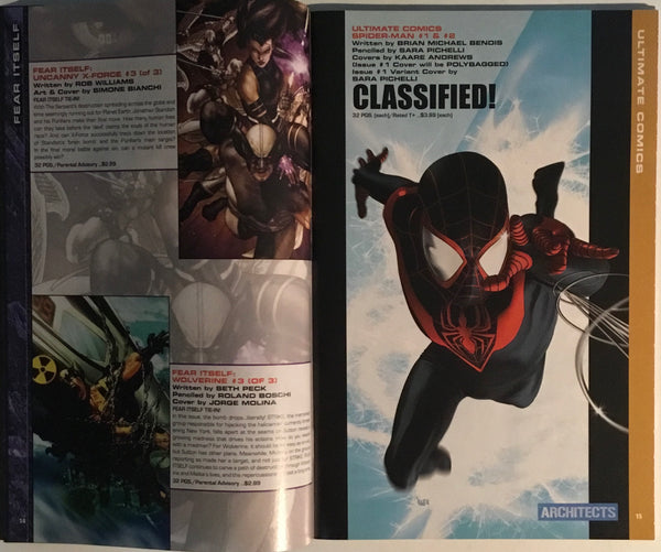 MARVEL PREVIEWS # 95 (2011) FIRST COVER APPEARANCE OF MILES MORALES