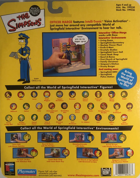 SIMPSONS WORLD OF SPRINGFIELD OFFICER MARGE INTERACTIVE FIGURE