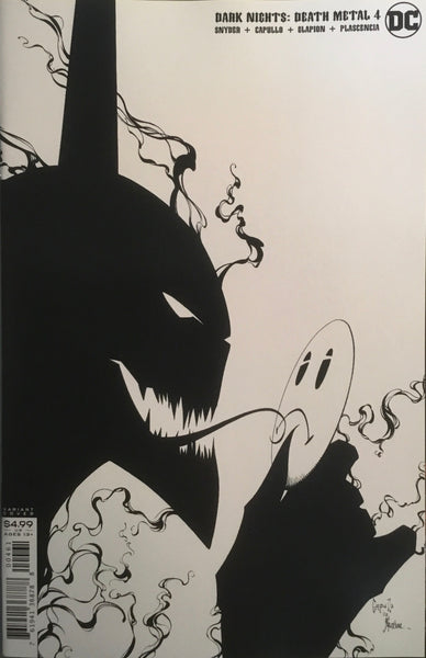DARK NIGHTS DEATH METAL #4 CAPULLO 1:100 BLACK AND WHITE VARIANT COVER