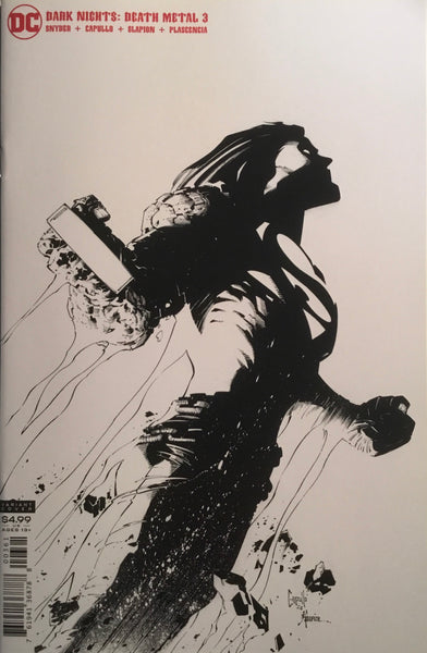 DARK NIGHTS DEATH METAL #3 CAPULLO 1:100 BLACK AND WHITE VARIANT COVER