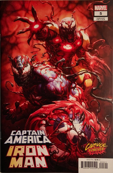 CAPTAIN AMERICA / IRON MAN # 5 CARNAGE FOREVER VARIANT COVER