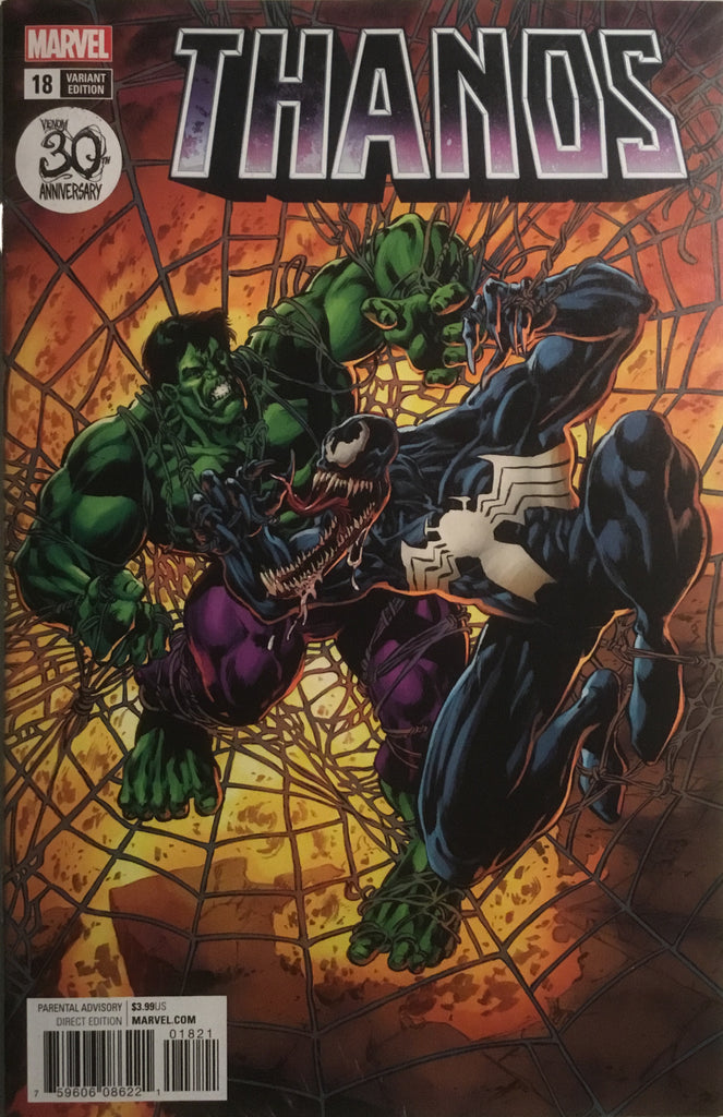 THANOS (2017-2018) # 18 VENOM 30TH ANNIVERSARY VARIANT COVER