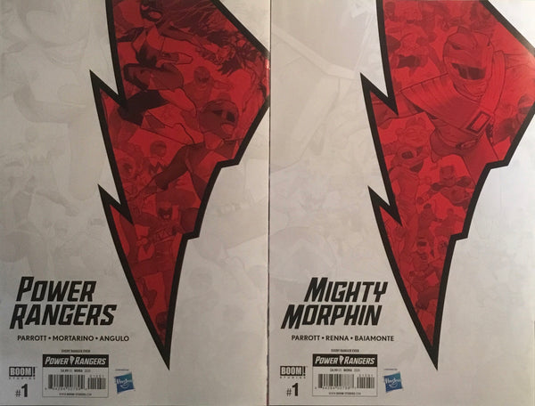 MIGHTY MORPHIN # 1 + POWER RANGERS # 1 MORA 1:10 CONNECTING VARIANT COVERS