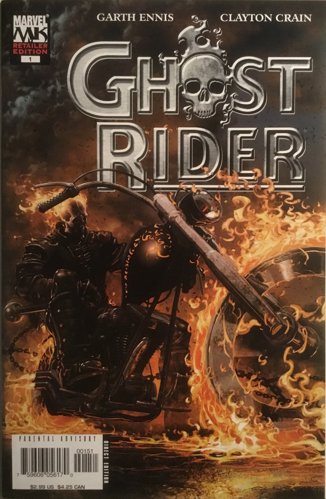 GHOST RIDER (2005) # 1 RETAILER VARIANT EDITION