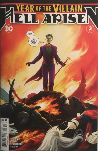 YEAR OF THE VILLAIN : HELL ARISEN # 3 FIRST FULL APPEARANCE OF PUNCHLINE